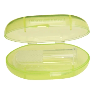 Зубна щітка дитяча Baby Team 7200 масажер силіконова з контейнером