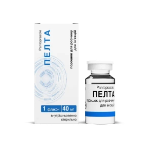Пелта порошок для розчину для ін'єкцій 40 мг флакон №1