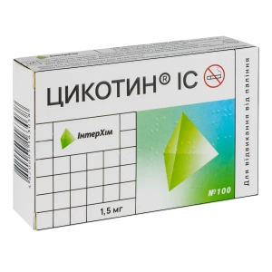 Цикотин ІС таблетки вкриті оболонкою 1,5 мг блістер №100
