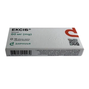 Ексіб таблетки вкриті оболонкою 60 мг №10