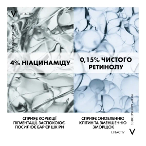 Нічний антивіковий крем Vichy Ліфтактив В3 для корекції пігментних плям з ретинолом 50 мл