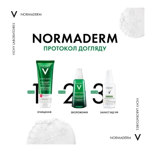 Очищувальний гель-сироватка Vichy Нормадерм з ефектом пілінгу для проблемної шкіри обличчя та тіла 125 мл