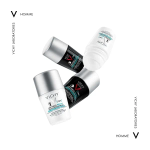 Кульковий дезодорант-антиперспірант Vichy Ом Інвізібл Резист 72 години захисту від поту та запаху для чоловіків 50 мл