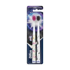 Набор зубных щеток Difas Styl мягкие 1+1