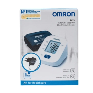 Тонометр автоматический OMRON M2 Plus HEM-7146-E с адаптером HHP-CM01, манжета 22-42 см
