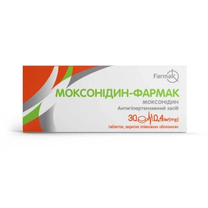 Моксонидин-Фармак таблетки покрытые оболочкой 0,4 мг блистер №30