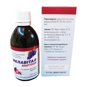 Мелавітал Мартінія розчин флакон 100 мл