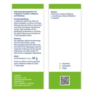 Д-манноза Санлайф Sunlife D-Manosse порошок по 2,2 г стик №20