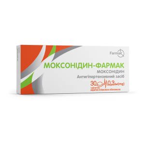 Моксонидин-Фармак таблетки покрытые оболочкой 0,3 мг блистер №30