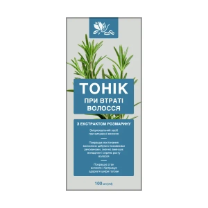 Тонік при втраті волосся з екстрактом розмарину 100 мл