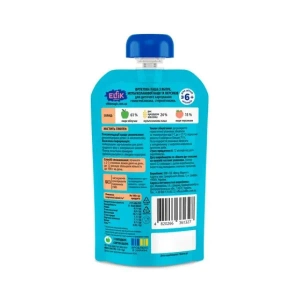 Каша фруктова Ельфік Elfik Magic яблуко, мультизлакова каша та персик дой-пак 110 г