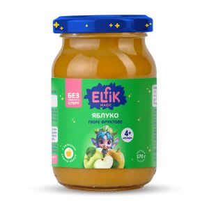 Пюре фруктовое Elfik Magic для детей с 4 месяцев Яблоко 170 г