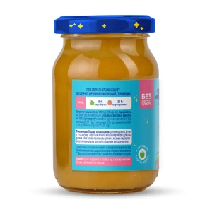 Пюре дитяче Elfik Magic з яблук та персиків без цукру банка 170 г