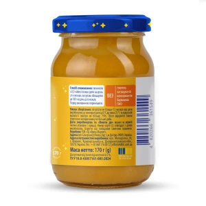 Пюре дитяче Elfik Magic з яблук, гарбуза та груші без цукру банка 170 г