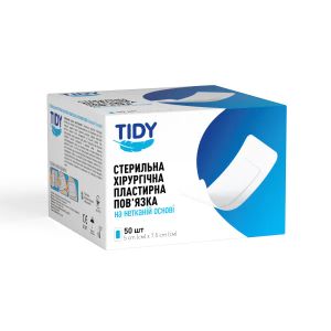 Стерильная пластырная повязка для ран на нетканой основе TIDY 5 cм x 7,5 cм №1