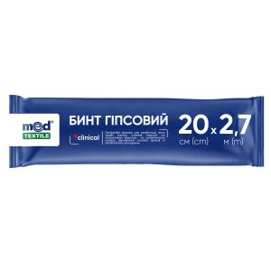 Бинт гіпсовий MedTextile 20 см х 2,7 м
