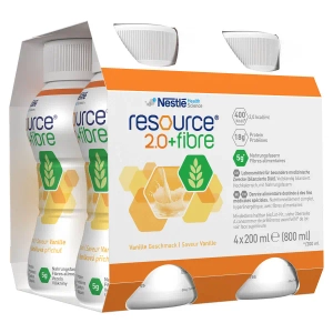 Энтеральное питание Ресурс 2.0+Файбер Resource 2.0+Fibre со вкусом ванили 200 мл №4 флакона