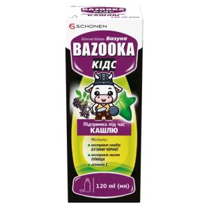 Эликсир Базука Bazooka Кидс при кашле 120 мл
