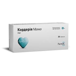 Кордерія Моно таблетки 8 мг блістер №30