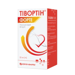 Тивортин Форте раствор для инфузий 84 мг/мл флакон 50 мл №1