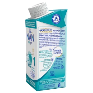 Детская смесь молочная жидкая готовая к употреблению NAN 1 OPTIPRO с 5 олигосахаридами для детей с рождения 200 мл