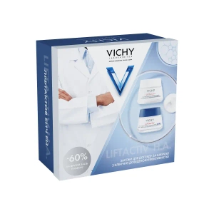 Набір Vichy Ліфтактив Ейч Ей із 2 засобами: денний розгладжувальний крем 50 мл та нічний розгладжувальний крем 50 мл