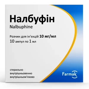 Налбуфин раствор для инъекций 10мг/мл в ампулах 1 мл №10