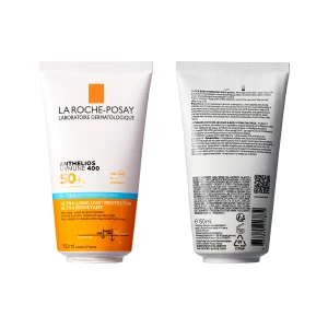 Солнцезащитное водостойкое увлажняющее молочко La Roche-Posay Антелиос UVA 400 SPF50+ для лица и тела детей и взрослых 150 мл