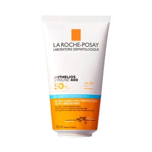 Солнцезащитное водостойкое увлажняющее молочко La Roche-Posay Антелиос UVA 400 SPF50+ для лица и тела детей и взрослых 150 мл