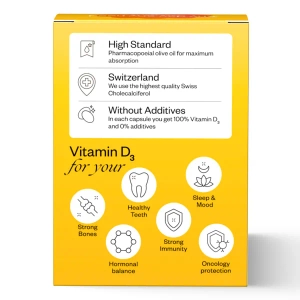 Вітамін Д3 2000 МО Perla Helsa Перла Хелса капсули №60