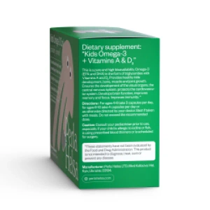 Кідс Омега-3 з тріски Perla Helsa Перла Хелса KIDS з вітамінами А і D3 капсули №120
