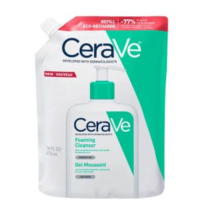 Интенсивно очищающий гель для нормальной и жирной кожи лица и тела CeraVe сменный блок 473 мл