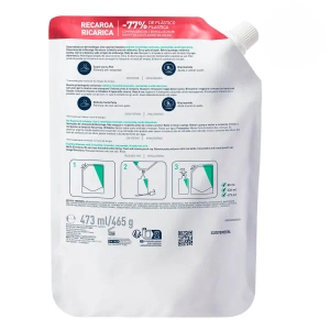 Интенсивно очищающий гель для нормальной и жирной кожи лица и тела CeraVe сменный блок 473 мл