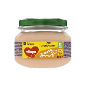 Пюре детское Milupa Хек с овощами с 6 месяцев банка 80 г