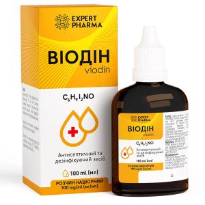 ВИОДИН Р-Р НАКОЖ.100 МГ/МЛ ФЛ. 100МЛ №1 EXPERT PHARMA УСТМ  4766