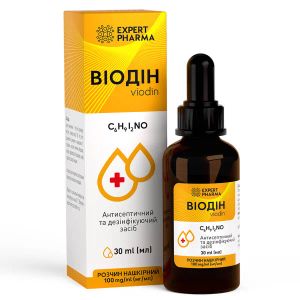 ВИОДИН Р-Р НАКОЖ.100 МГ/МЛ ФЛ. 30МЛ №1 EXPERT PHARMA УСТМ  4780