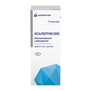 КСАЛОПТИК ЭКО КАПЛИ ГЛАЗ. 50МКГ/МЛ 7,5 МЛ №1