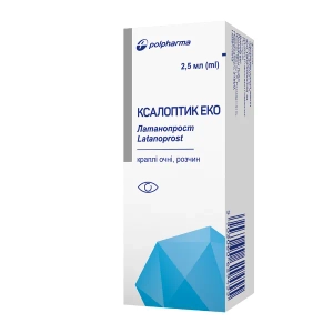 КСАЛОПТИК ЭКО КАПЛИ ГЛАЗ. 50МКГ/МЛ 2,5 МЛ №1