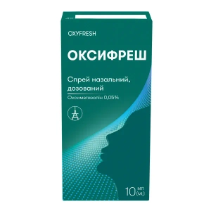 Оксифреш спрей назальний 0,05 % контейнер 10 мл