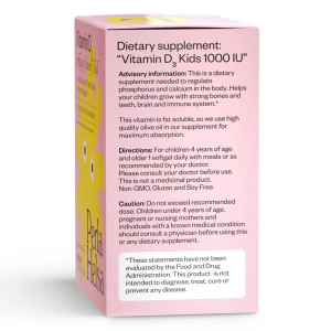 Кідс Вітамін Д3 1000 МО Perla Helsa Перла Хелса KIDS капсули №60