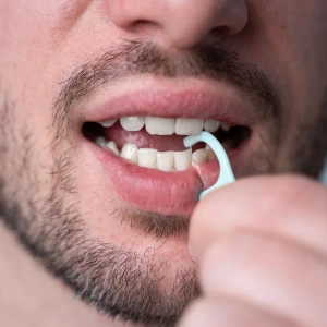 Флосс-зубочистки Феско Fesco Ultra Fresh Clean с держателем мятный №40