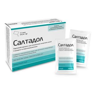 Салтадол глюкозо-електролітна суміш порошок 4,13 г саше №12