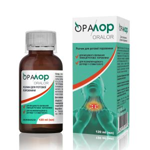 Оралор розчин для ротової порожнини флакон 120 мл