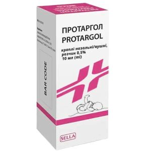 ПРОТАРГОЛ КАПЛИ НАЗАЛ.,УШН. 0,5% 10МЛ №1