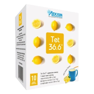 Тет 36,6 з ароматом лимона порошок для розчину пакет №10