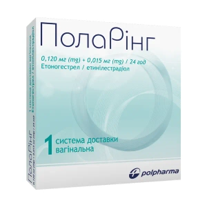 Поларинг система доставки вагинальная 0,120 мг + 0,015 мг/24 часа в саше №1