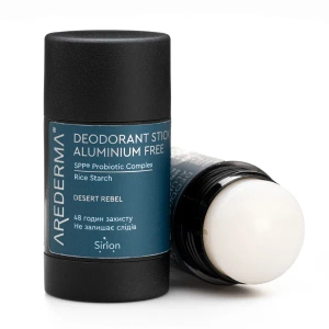 Твердий дезодорант для тіла з пробіотиками Аредерма aluminium free для чоловіків Desert Rebel 65 г