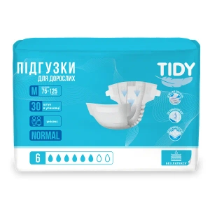 Подгузники для взрослых Tidy Normal размер M (75 - 125 см) №30