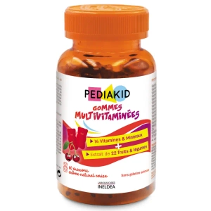 ПЕДИАКИД PEDIAKID MULTIVITAMINEES ВЕДМЕЖУЙКИ МУЛЬТИВИТАМИНИ ЖЕВ.ПАСТ. №60 2283