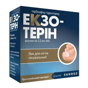 ЭКЗОТЕРИН ЛАК ЛЕЧЕБ. Д/НОГТЕЙ ФЛ. 3,3 МЛ